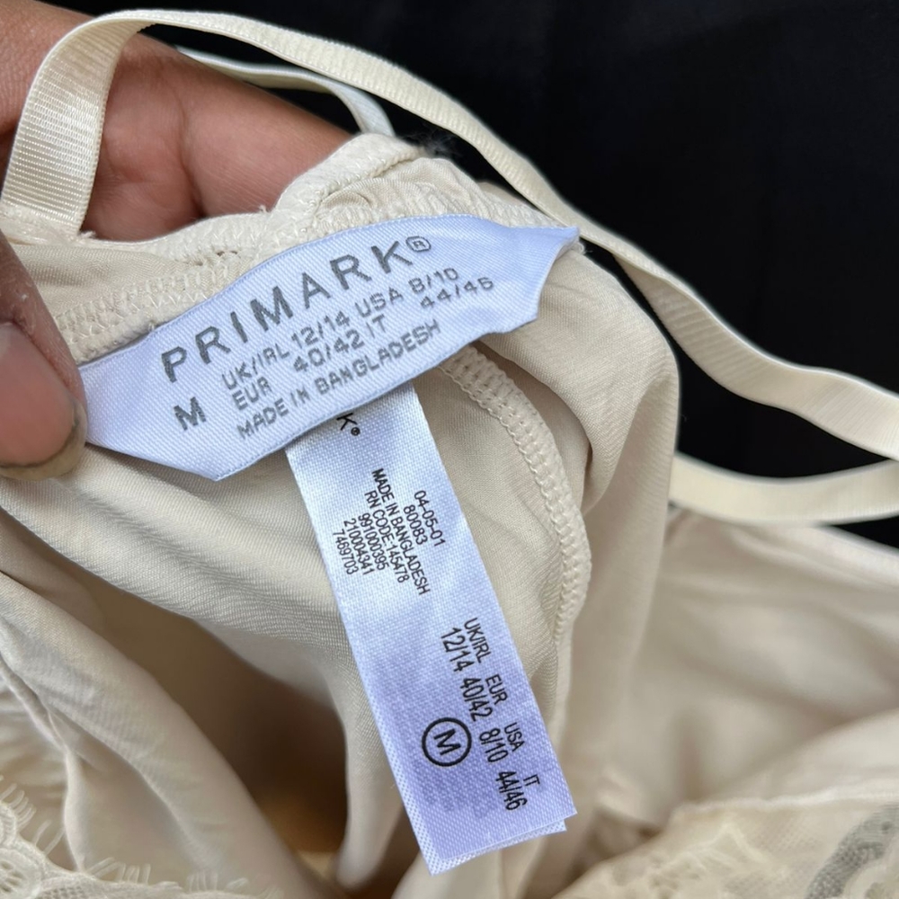 Primark off white satin lace bodysuit - Picture 6 of 8